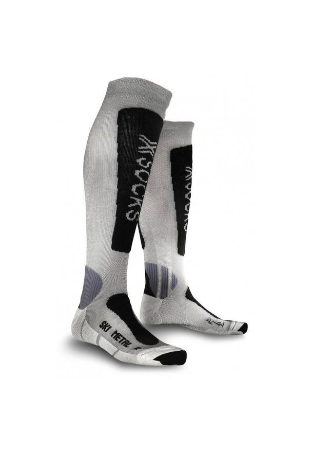 Skarpety narciarskie dla kobiet X-Socks Ski Metal. Kolor: szary. Sport: narciarstwo