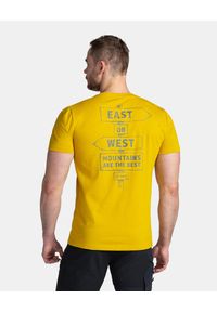 Męski bawełniany t-shirt Kilpi BANDE-M. Kolor: żółty. Materiał: bawełna. Sport: turystyka piesza #2