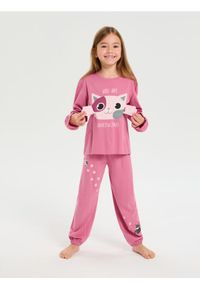 Sinsay - Piżama dwuczęściowa - różowy. Kolor: różowy #1