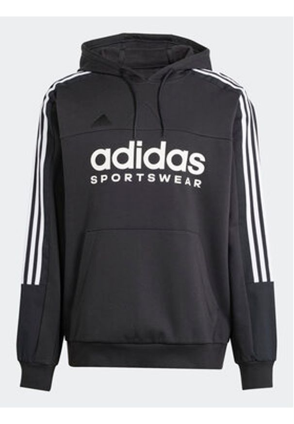 Adidas - adidas Bluza House of Tiro IV8126 Czarny Loose Fit. Kolor: czarny. Materiał: syntetyk