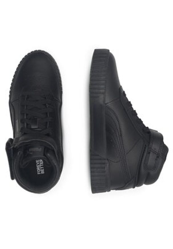 Puma Sneakersy Carina 2.0 Mid Jr 38737601 Czarny. Kolor: czarny. Materiał: skóra