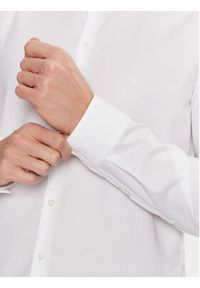 Calvin Klein Koszula Non Iron Tonal Strct Slim Shirt K10K113848 Biały Regular Fit. Kolor: biały. Materiał: bawełna #3