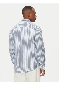 TOMMY HILFIGER - Tommy Hilfiger Koszula Essential MW0MW38581 Niebieski Regular Fit. Kolor: niebieski. Materiał: len #3