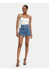 Guess Szorty jeansowe W6GD56 D0849 Niebieski Regular Fit. Kolor: niebieski. Materiał: bawełna #3