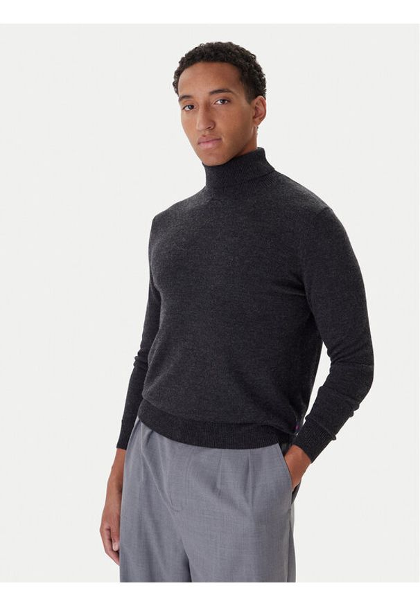 Kappa Golf 6005650 Szary Regular Fit. Typ kołnierza: golf. Kolor: szary. Materiał: wełna