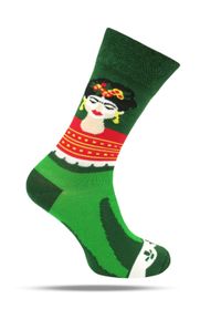 His Story - Skarpetki Bawełniane - Tematyczne - Zielone, Frida. Kolor: zielony. Materiał: elastan, bawełna, poliamid #3