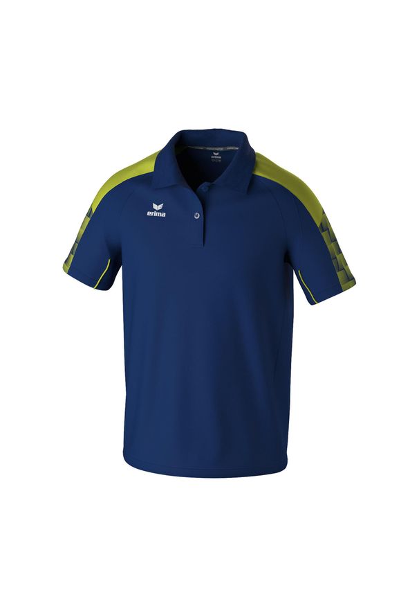 ERIMA - Polo Erima Evo Star. Typ kołnierza: polo. Kolor: wielokolorowy, niebieski, żółty, zielony. Materiał: materiał. Długość rękawa: raglanowy rękaw. Sport: piłka nożna