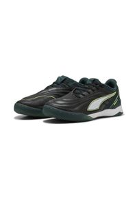 Puma - Buty halowe unisex IBERO PUMA Black Green Terrain Fizzy Light Yellow. Kolor: czarny, zielony, wielokolorowy, żółty. Sport: piłka nożna