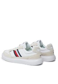 TOMMY HILFIGER - Tommy Hilfiger Sneakersy Light Cupsole Lth Mix Stripes FM0FM04889 Biały. Kolor: biały #2