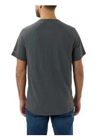 Koszulka męska T-shirt Carhartt Force Midweight Block Logo. Kolor: szary