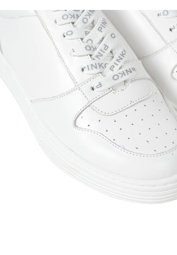 Pinko Sneakersy "Macaco" | 1V201G Y7UY | Kobieta | Biały. Okazja: na co dzień. Kolor: biały. Materiał: skóra