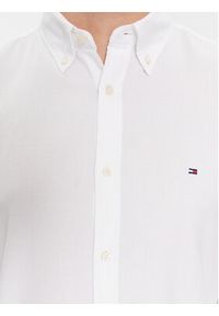 TOMMY HILFIGER - Tommy Hilfiger Koszula Flex Dobby Sf Shirt MW0MW33782 Biały Regular Fit. Kolor: biały. Materiał: bawełna