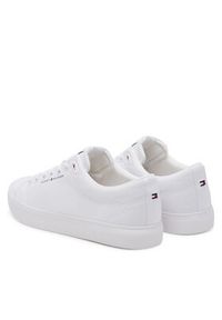 TOMMY HILFIGER - Tommy Hilfiger Tenisówki Th Hi Vulc Low Core Canvas FM0FM05396 Biały. Kolor: biały. Materiał: materiał