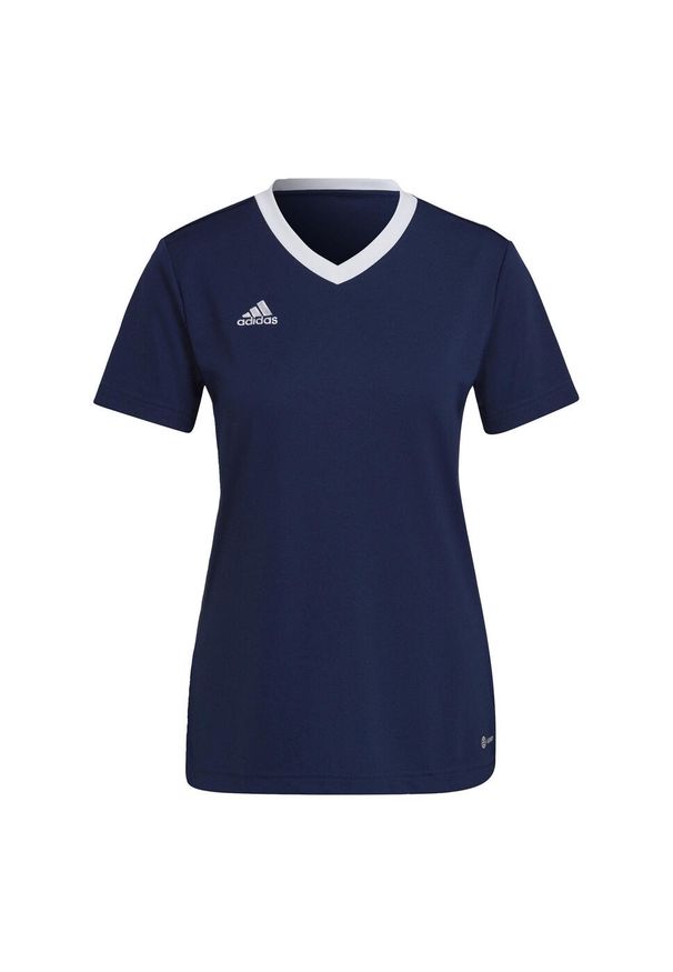 Koszulka piłkarska damska Adidas Entrada 22 Jersey. Kolor: niebieski. Materiał: jersey. Sport: piłka nożna