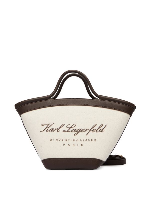 Karl Lagerfeld - Torebka KARL LAGERFELD. Kolor: beżowy