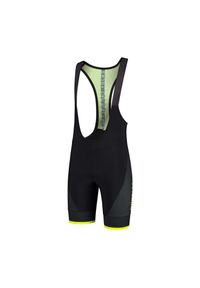 ROGELLI - Spodenki kolarskie męskie Rogelli FUSE z wkładką żelową. Kolor: czarny, wielokolorowy, zielony. Sport: kolarstwo #1