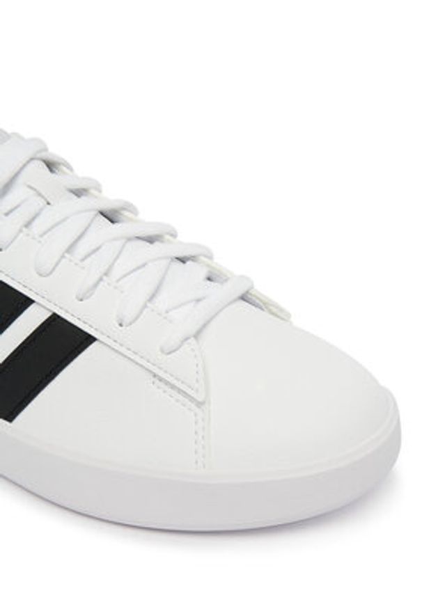 Adidas - adidas Sneakersy Grand Court 3.0 IH1472 Biały. Kolor: biały. Materiał: skóra
