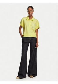 Liu Jo Polo TA6159 JS870 Żółty Regular Fit. Typ kołnierza: polo. Kolor: żółty. Materiał: bawełna #3