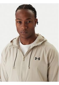 Under Armour Wiatrówka Ua Stretch Woven Windbreaker 1377171-289 Khaki Fitted Fit. Kolor: brązowy. Materiał: syntetyk #2