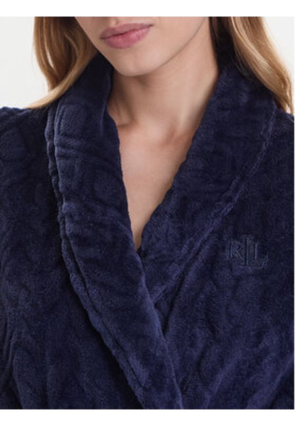 Lauren Ralph Lauren - LAUREN RALPH LAUREN Szlafrok ILN52455F Granatowy. Kolor: niebieski. Materiał: syntetyk