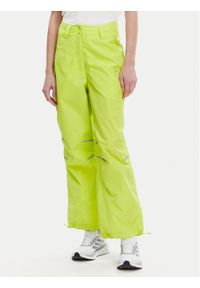 Adidas by Stella McCartney - adidas by Stella McCartney Spodnie dresowe Woven JG5783 Zielony Loose Fit. Kolor: zielony. Materiał: syntetyk