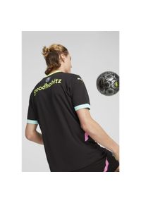 Puma - Koszulka wyjazdowa PSV Eindhoven 2024/25. Kolor: żółty, wielokolorowy, czarny. Sport: piłka nożna