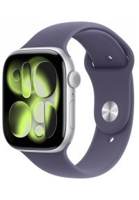 APPLE - Smartwatch Apple Smartwatch Apple Watch Series 11 GPS 42mm Aluminium srebrny z paskiem sport fiolet S/M MEU64. Rodzaj zegarka: smartwatch. Kolor: srebrny. Styl: sportowy #1