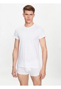 HOM T-Shirt 401330 Biały Regular Fit. Kolor: biały. Materiał: bawełna