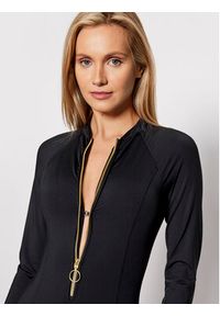 Seafolly Strój kąpielowy Zip Front 10936-942 Czarny. Kolor: czarny. Materiał: syntetyk #5