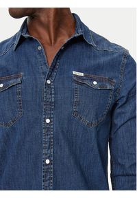 Guess Koszula jeansowa M4YH02 D3PF6 Granatowy Classic Fit. Kolor: niebieski. Materiał: jeans #4