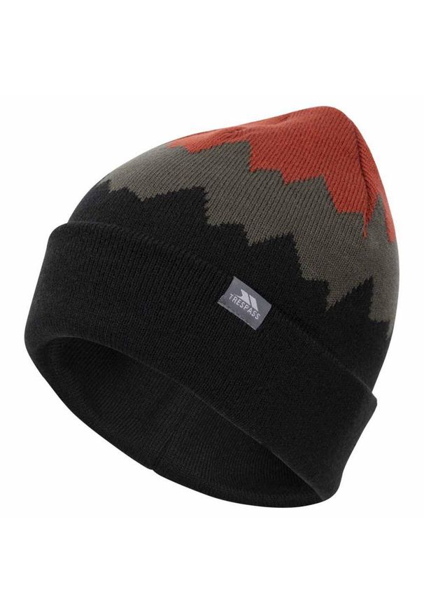 TRESPASS - Męska Czapka Cobbler Beanie. Kolor: czerwony, zielony, czarny, wielokolorowy