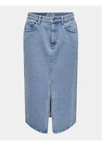 only - ONLY Spódnica jeansowa Bianca 15319268 Niebieski Regular Fit. Kolor: niebieski. Materiał: bawełna #3