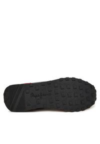 Pepe Jeans Sneakersy Kingston College M PMS400010 Bordowy. Kolor: czerwony. Materiał: zamsz, skóra #6