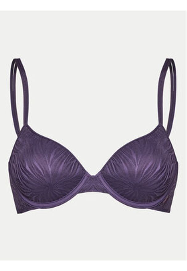 Calvin Klein Underwear Biustonosz z fiszbiną 000QF6875E Fioletowy. Kolor: fioletowy. Materiał: syntetyk