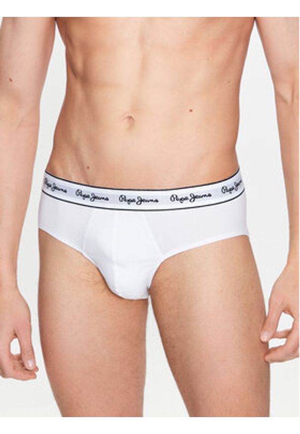 Pepe Jeans Komplet 3 par slipów Pepe Bf 3P PMU10970 Biały. Kolor: biały. Materiał: bawełna