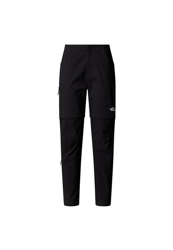 Spodnie damskie The North Face Exploration 0A8EC8JK31 - czarne. Kolor: czarny. Materiał: elastan, nylon