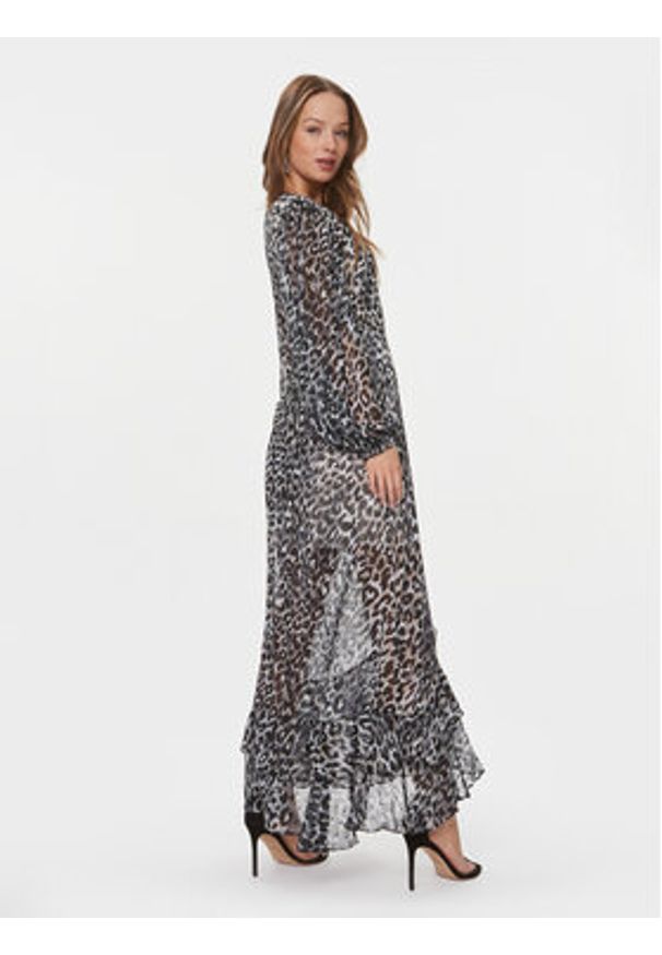 Guess Sukienka codzienna Felisia W4RK24 WFX02 Złoty Regular Fit. Okazja: na co dzień. Kolor: czarny. Materiał: syntetyk. Typ sukienki: proste. Styl: casual