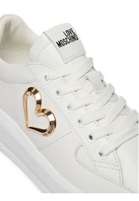 Love Moschino - LOVE MOSCHINO Sneakersy JA15485G0OIA0100 Biały. Kolor: biały. Materiał: skóra #3