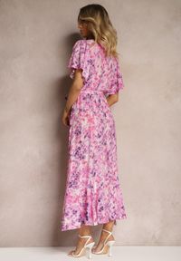 Renee - Różowa Sukienka Efissa. Kolor: różowy. Materiał: tkanina. Sezon: lato #2