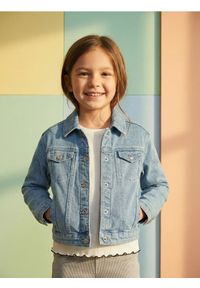 Sinsay - Kurtka katana z nadrukiem jednorożca - niebieski. Kolor: niebieski. Wzór: nadruk #1