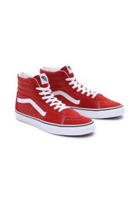 Vans trampki SK8-Hi męskie kolor czerwony VN0007NS49X1. Nosek buta: okrągły. Kolor: czerwony. Materiał: guma. Szerokość cholewki: normalna #3
