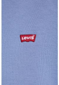 Levi's® - Levi's Bluza bawełniana damska z kapturem gładka. Okazja: na spotkanie biznesowe. Typ kołnierza: kaptur. Kolor: fioletowy. Materiał: bawełna. Wzór: gładki. Styl: biznesowy #2