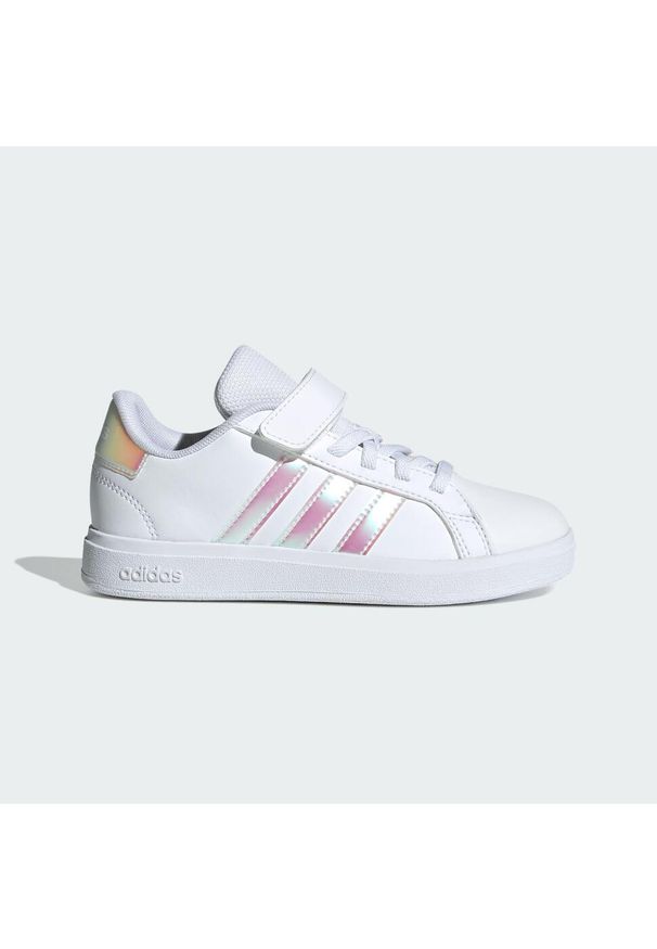 Adidas - Buty Grand Court 2.0 Kids. Kolor: biały, wielokolorowy