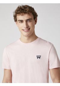 Wrangler - MĘSKI T-SHIRT WRANGLER SS SIGN OFF TEE SILVER PINK W7C07D3TU 112131607 #3