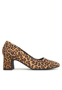 Clarks Czółenka Fernie Court 26183033 Brązowy. Kolor: brązowy. Materiał: zamsz, skóra