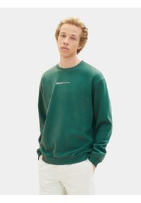 Tom Tailor Denim Bluza 1038751 Zielony Regular Fit. Kolor: zielony. Materiał: syntetyk, bawełna #1