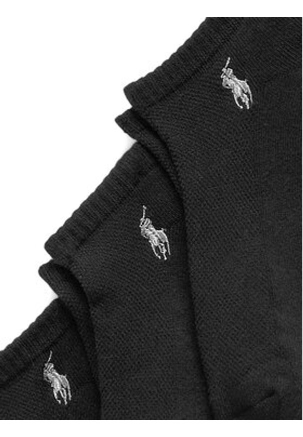 Polo Ralph Lauren Skarpety krótkie 455972885001 Czarny. Kolor: czarny. Materiał: materiał, bawełna