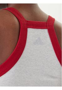Adidas - adidas Top 158661 Szary Slim Fit. Kolor: szary. Materiał: bawełna #5