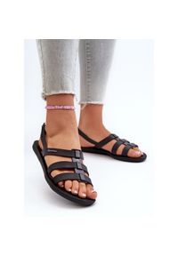 Płaskie Sandały Damskie 83516 Ipanema Style Sandal Fem Czarne. Okazja: na spacer, na plażę. Kolor: czarny #4