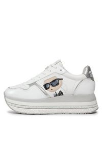 Karl Lagerfeld - KARL LAGERFELD Sneakersy KL64930N Biały. Kolor: biały. Materiał: skóra #5